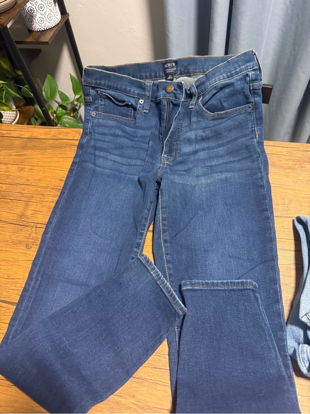 J. Crew Skinny Jeans in Dark Blue Wash